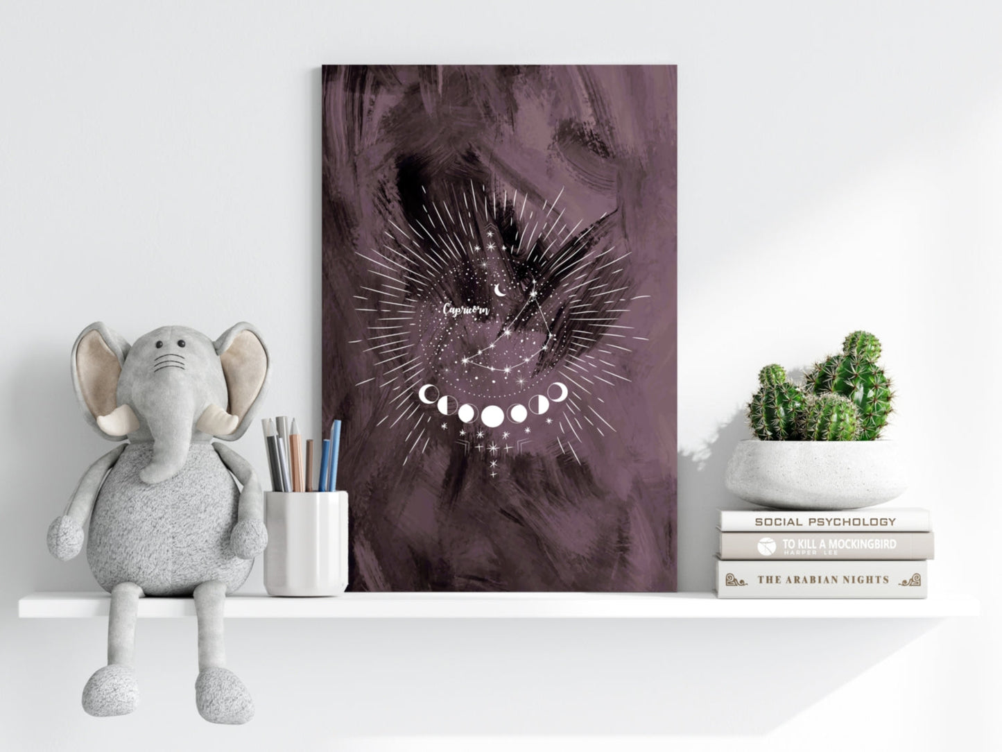Capricorn Zodiac Metal Wall Art