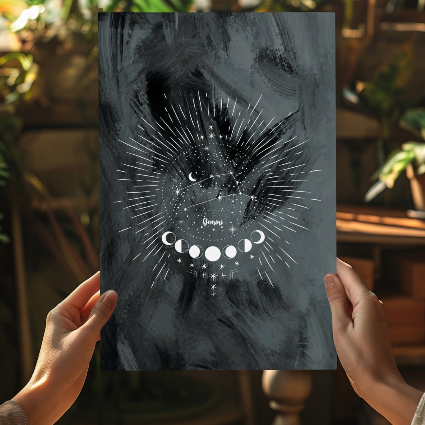 Gemini Zodiac Metal Wall Art