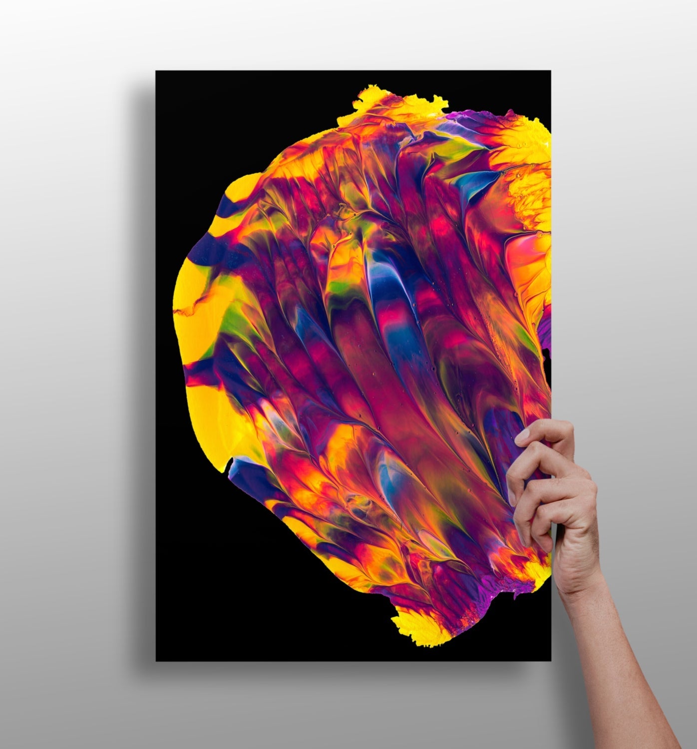 Abstract art aluminum print wall art
