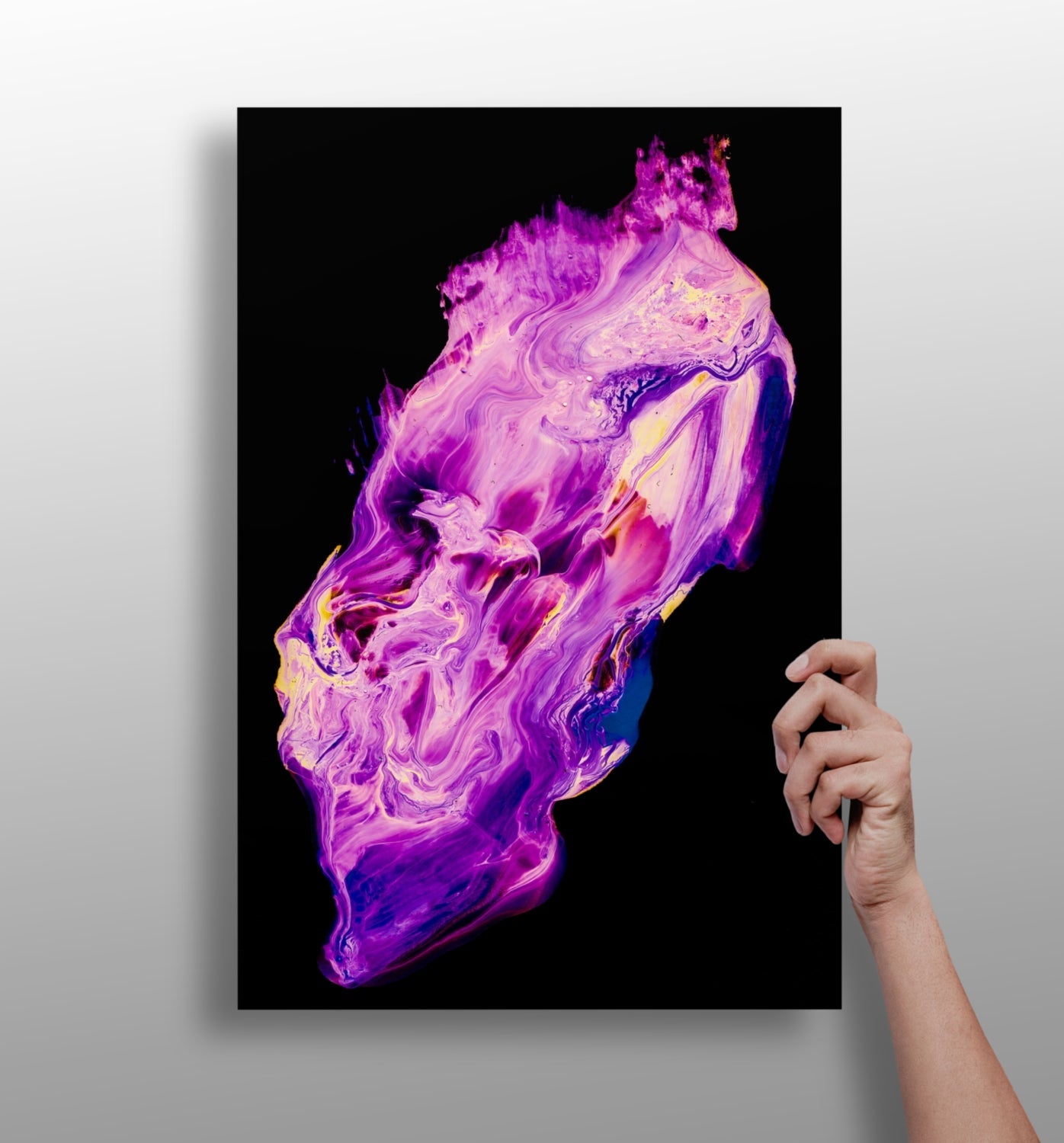 Abstract art aluminum print wall art
