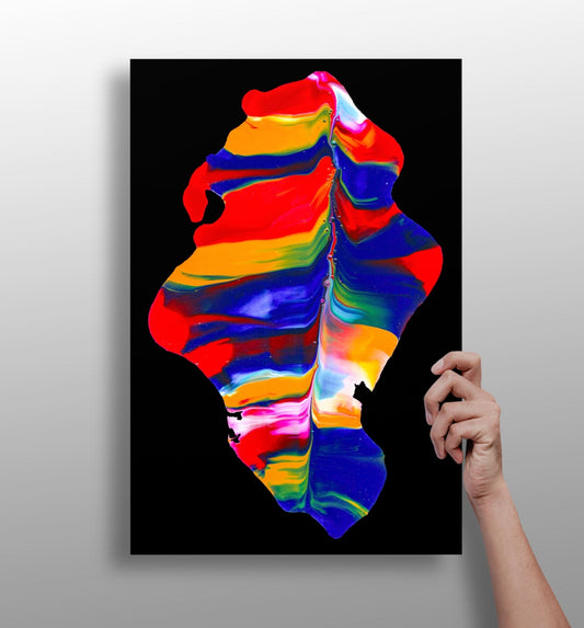 Abstract art aluminum print wall art