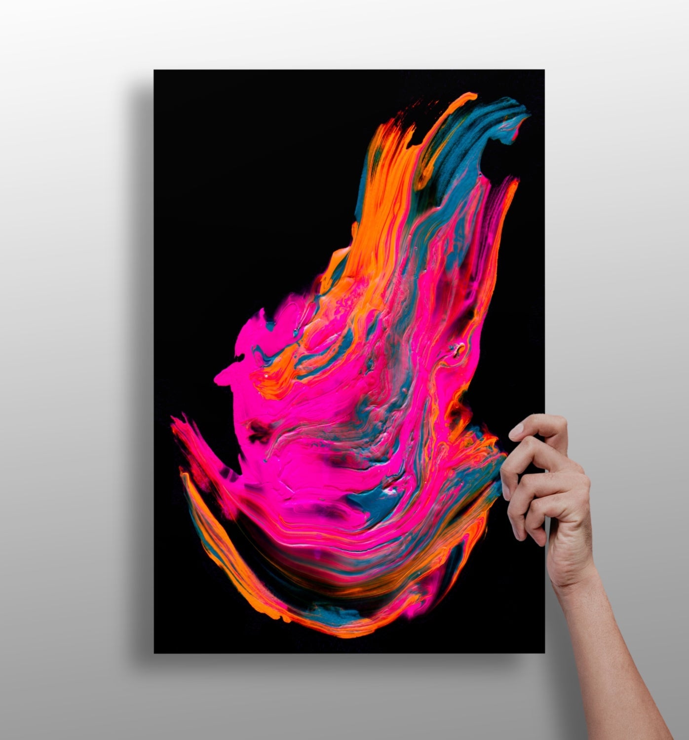 Abstract art aluminum print wall art