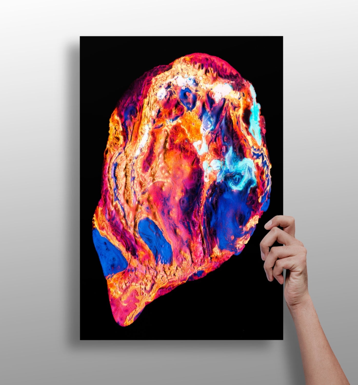 Abstract art aluminum print wall art
