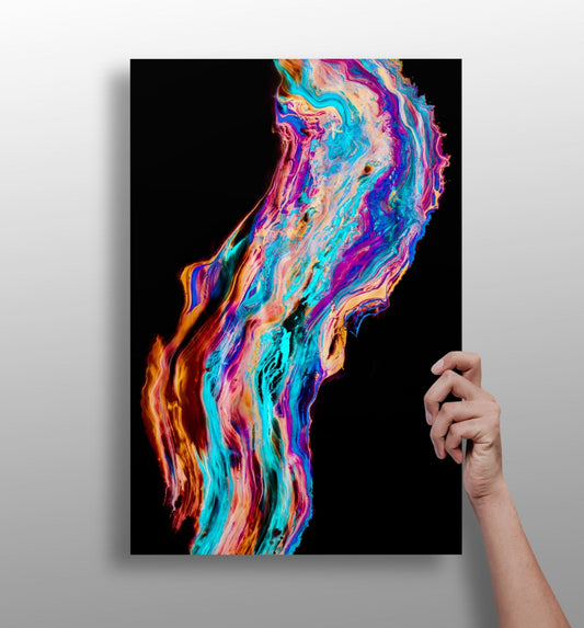 Abstract art aluminum print wall art