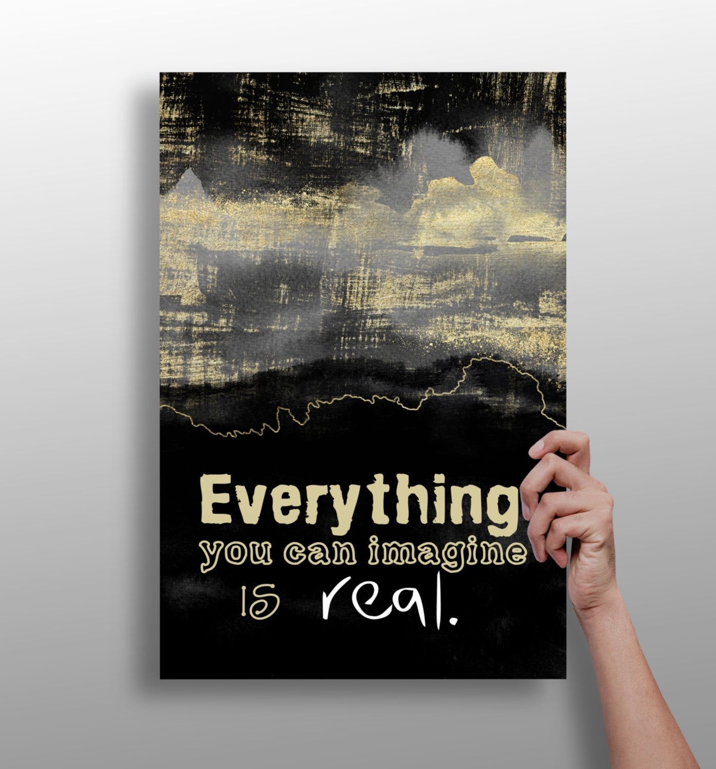 Real metal wall art panel
