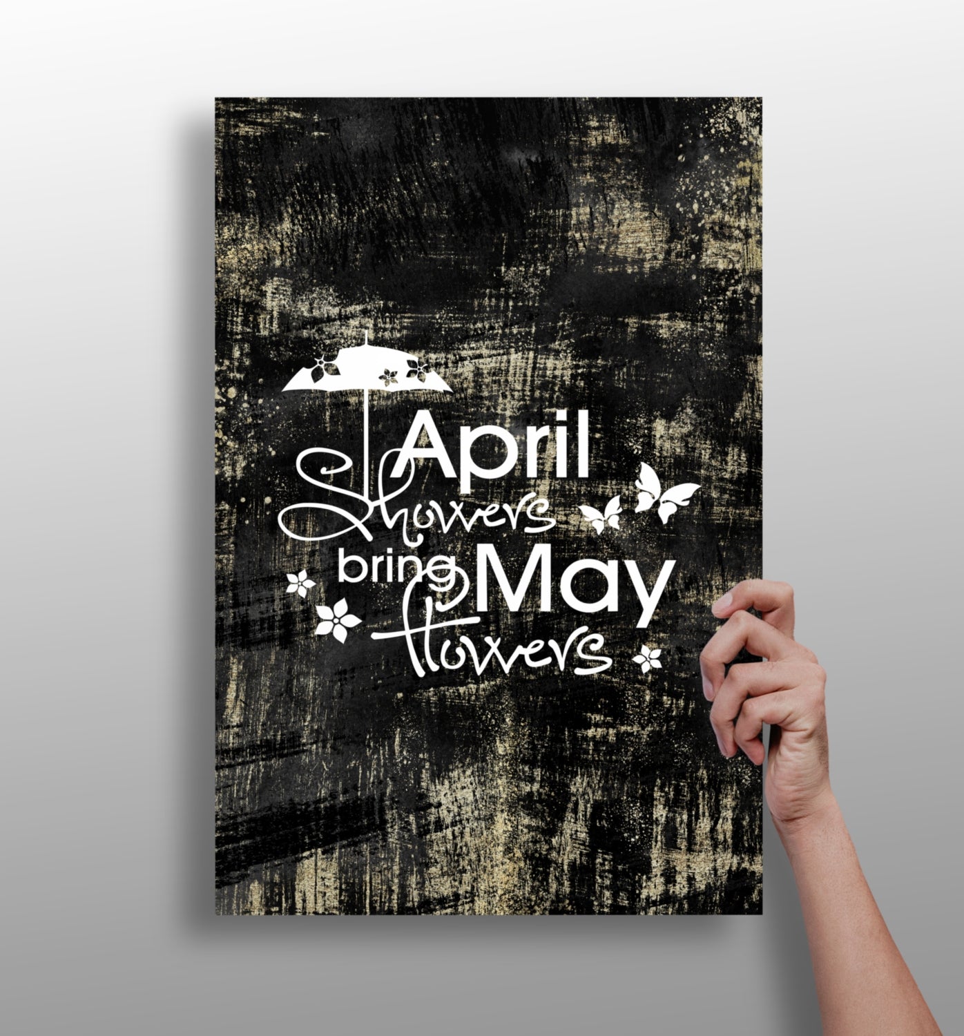 April Showers metal wall art aluminum panel