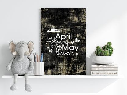 April Showers Metal Wall Art