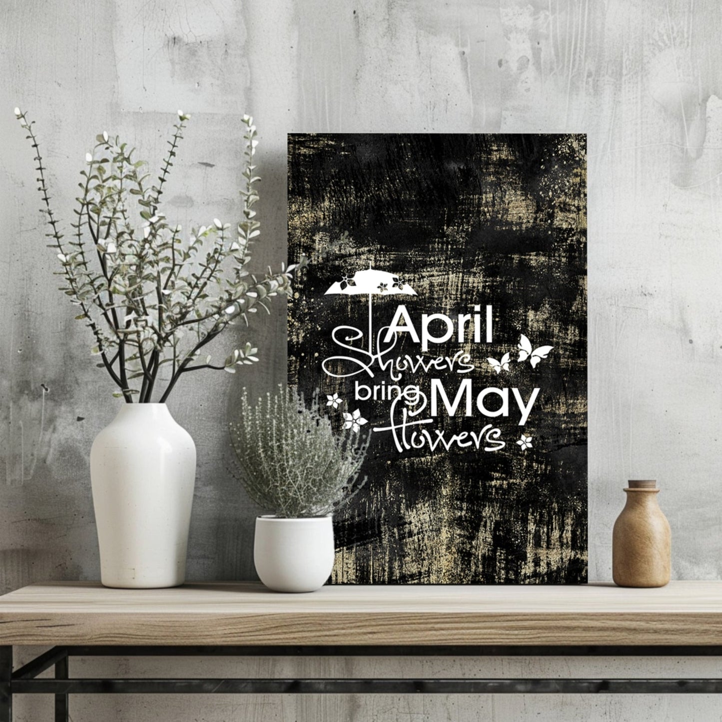 April Showers Metal Wall Art