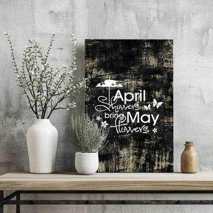 April Showers Metal Wall Art