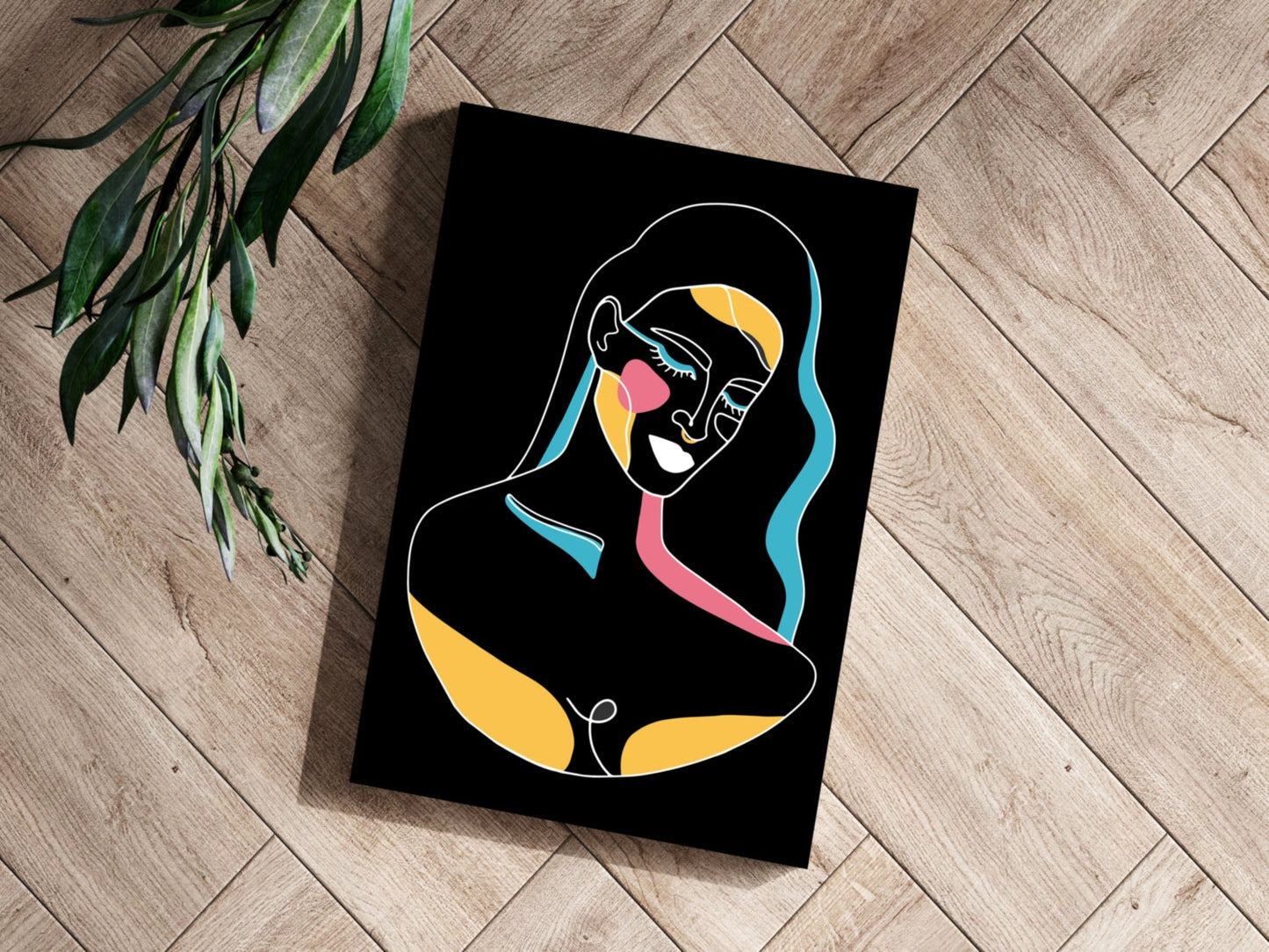 Line Art V1 Metal Wall Art