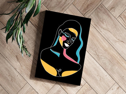 Line Art V1 Metal Wall Art