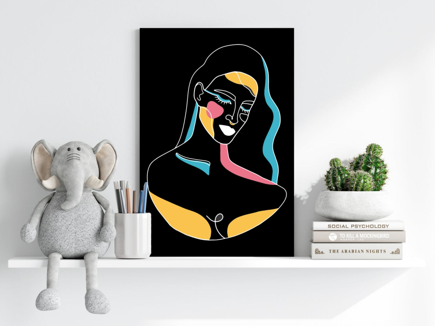 Line Art V1 Metal Wall Art