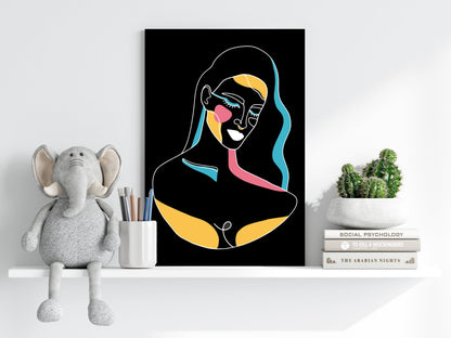 Line Art V1 Metal Wall Art