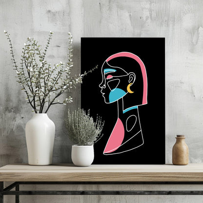 Line Art No. 3 Metal Wall Art