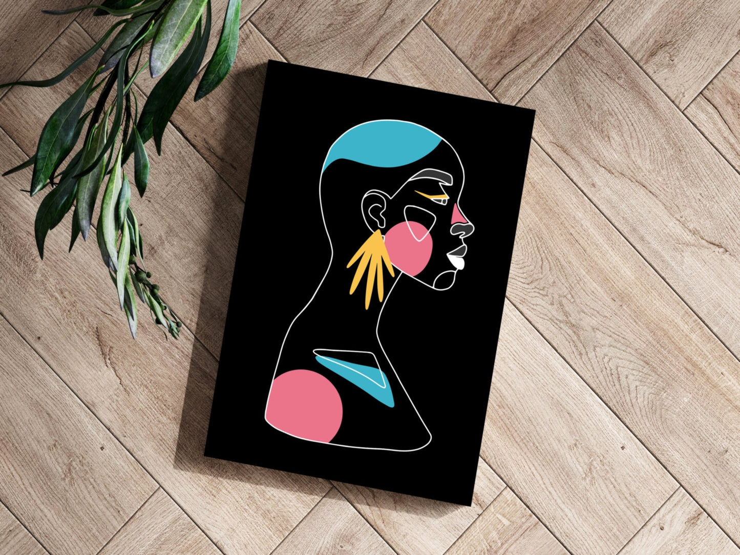 Line Art V4 Metal Wall Art