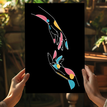 Line Art V5 Metal Wall Art