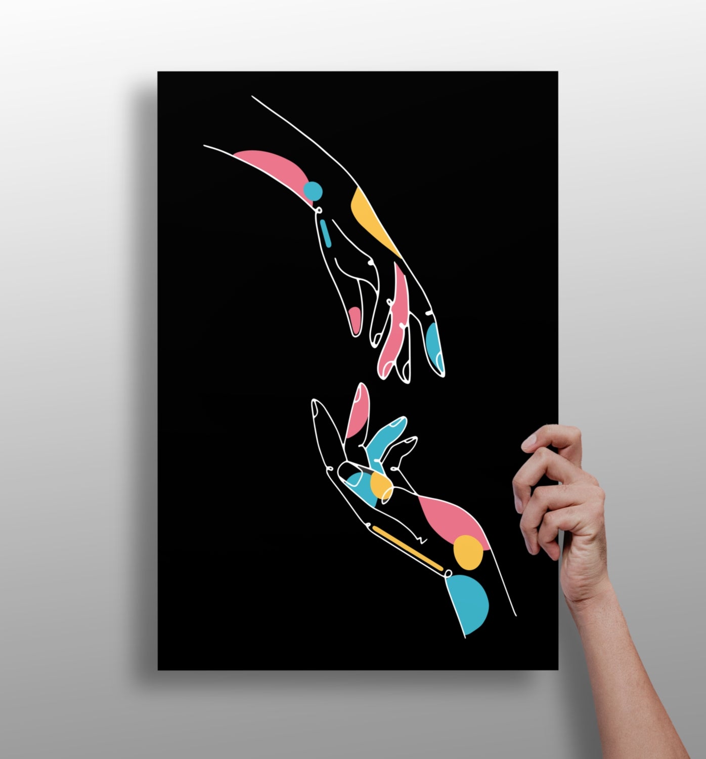 Line Art V5 Metal Wall Art