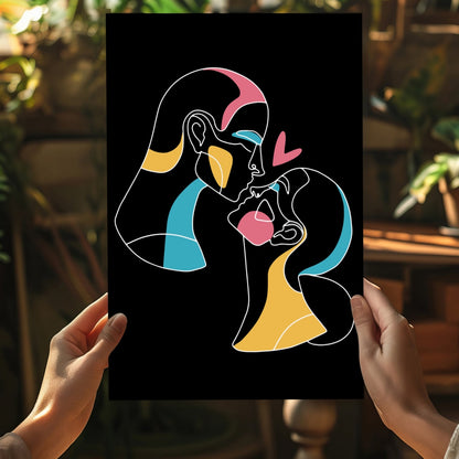 Line Art Metal Wall Art