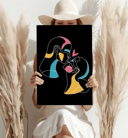 Line Art Metal Wall Art
