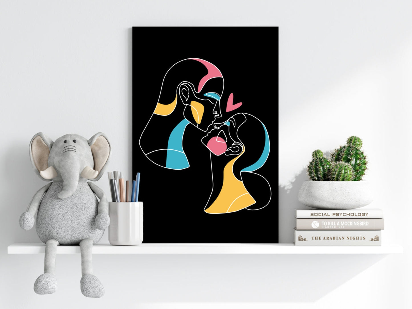 Line Art Metal Wall Art