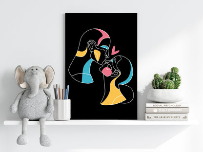 Line Art Metal Wall Art