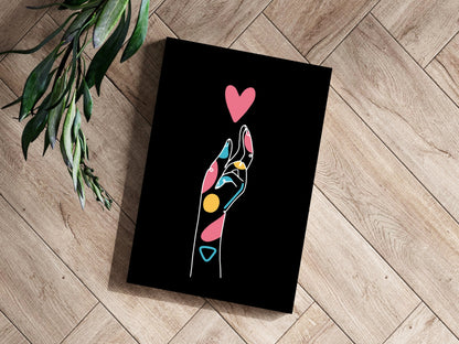 Line Art V8 Metal Wall Art