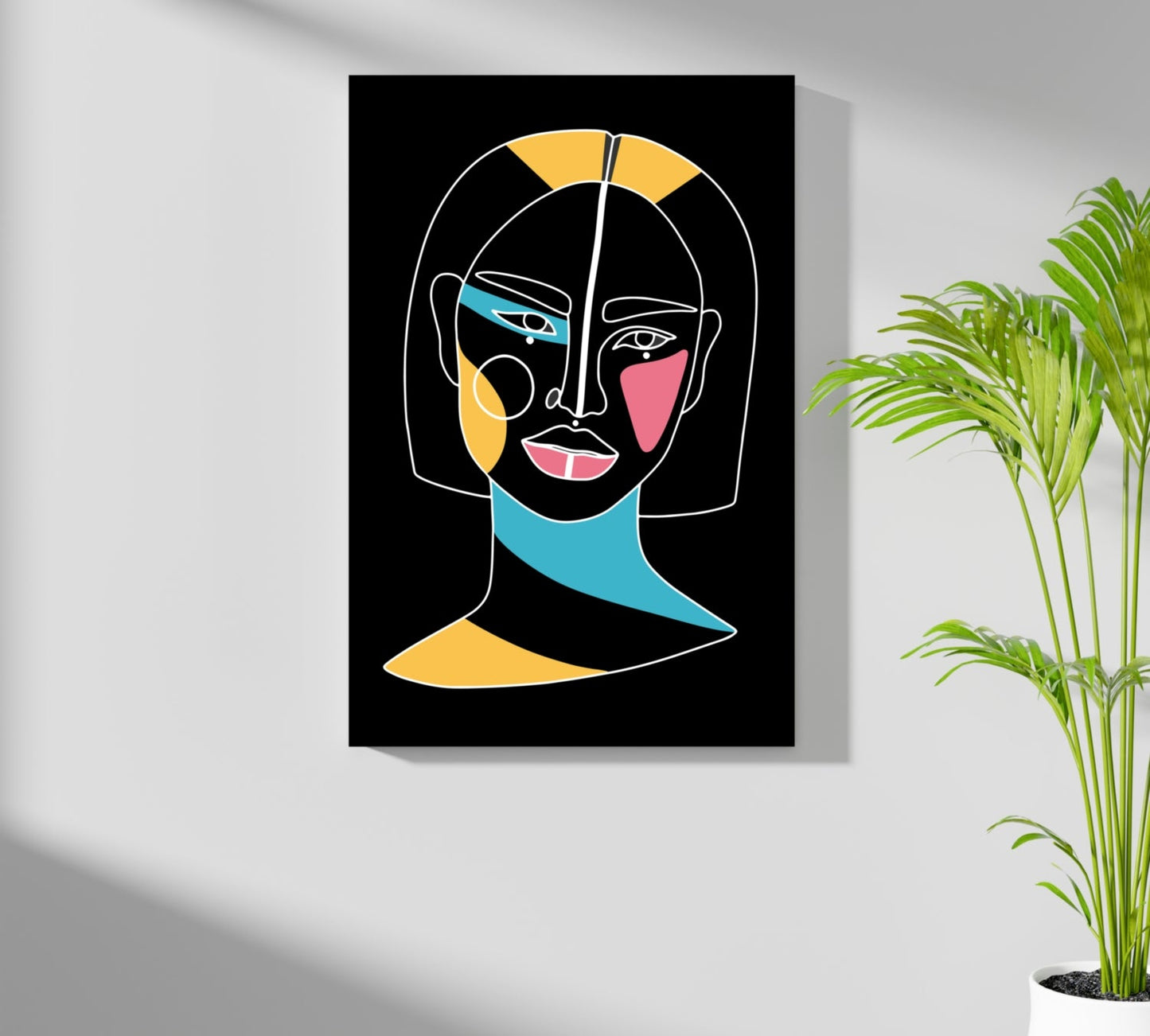 Line Art V10 Metal Wall Art