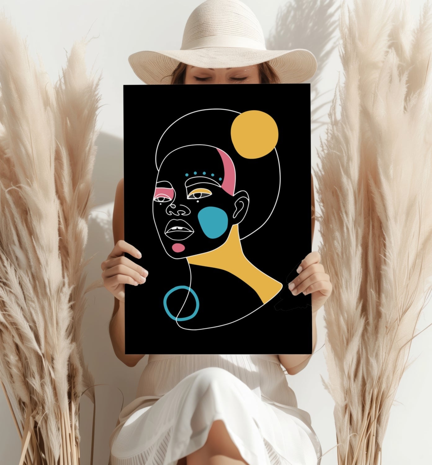 Line Art Metal Wall Art