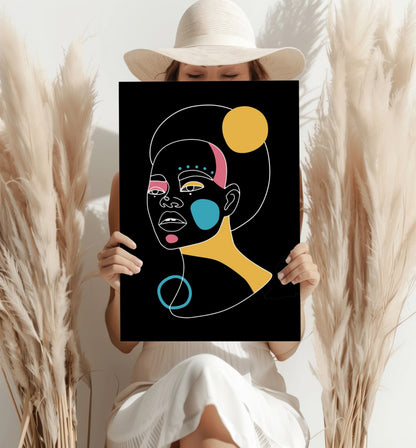 Line Art Metal Wall Art