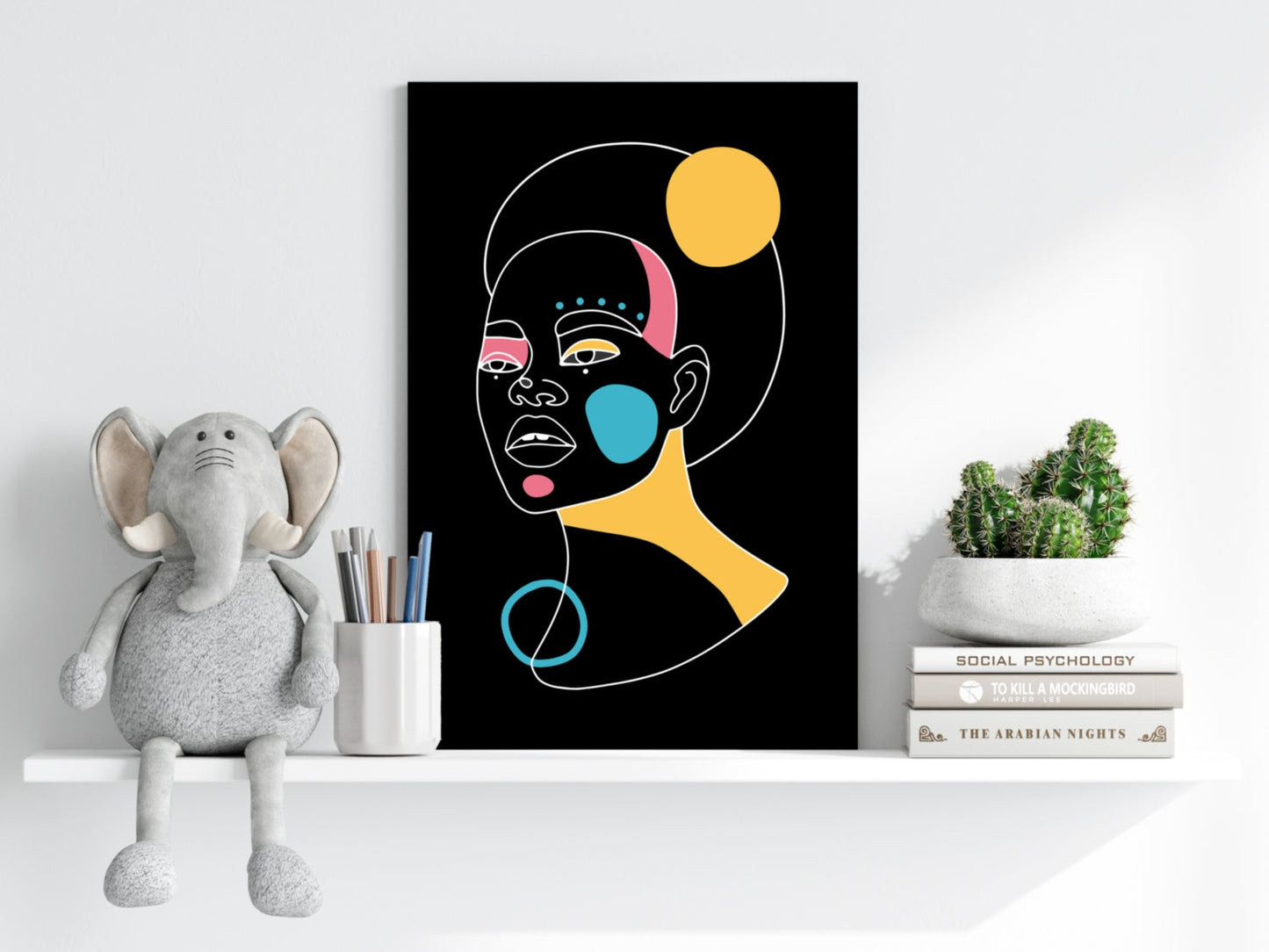 Line Art Metal Wall Art