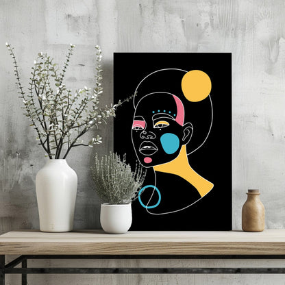 Line Art Metal Wall Art