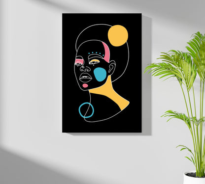 Line Art Metal Wall Art