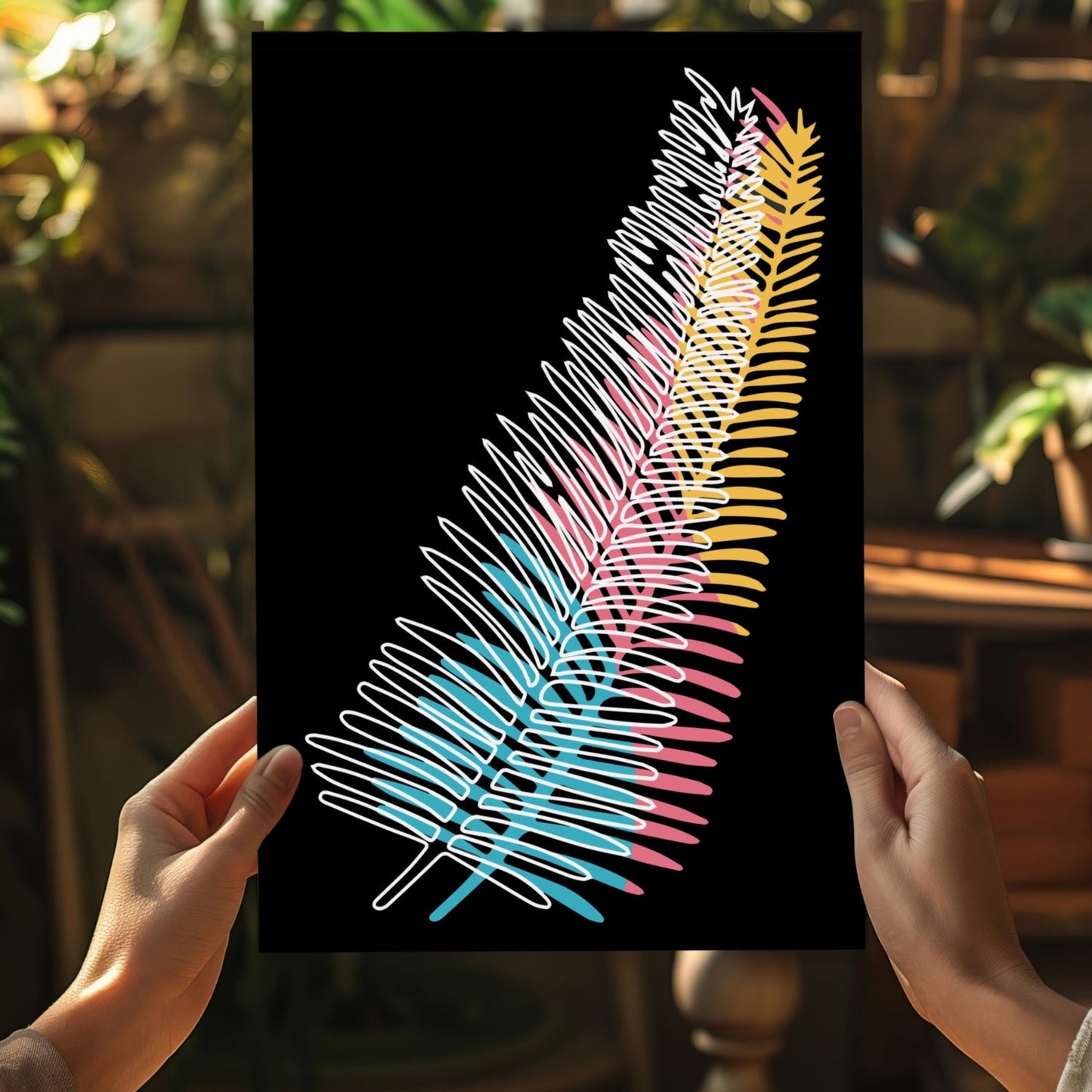 Line Art V14 Metal Wall Art