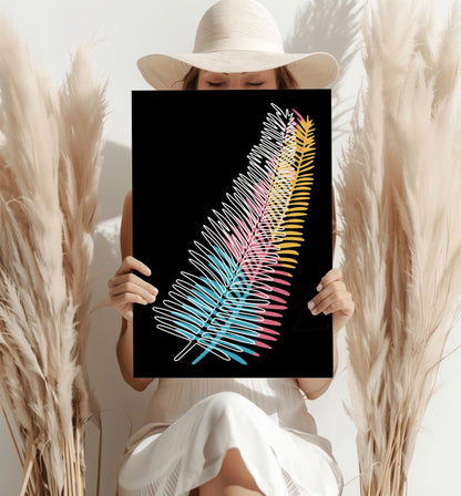 Line Art V14 Metal Wall Art