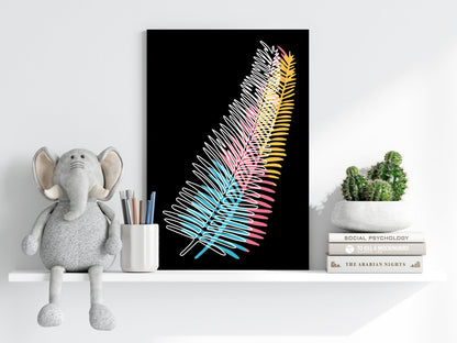 Line Art V14 Metal Wall Art