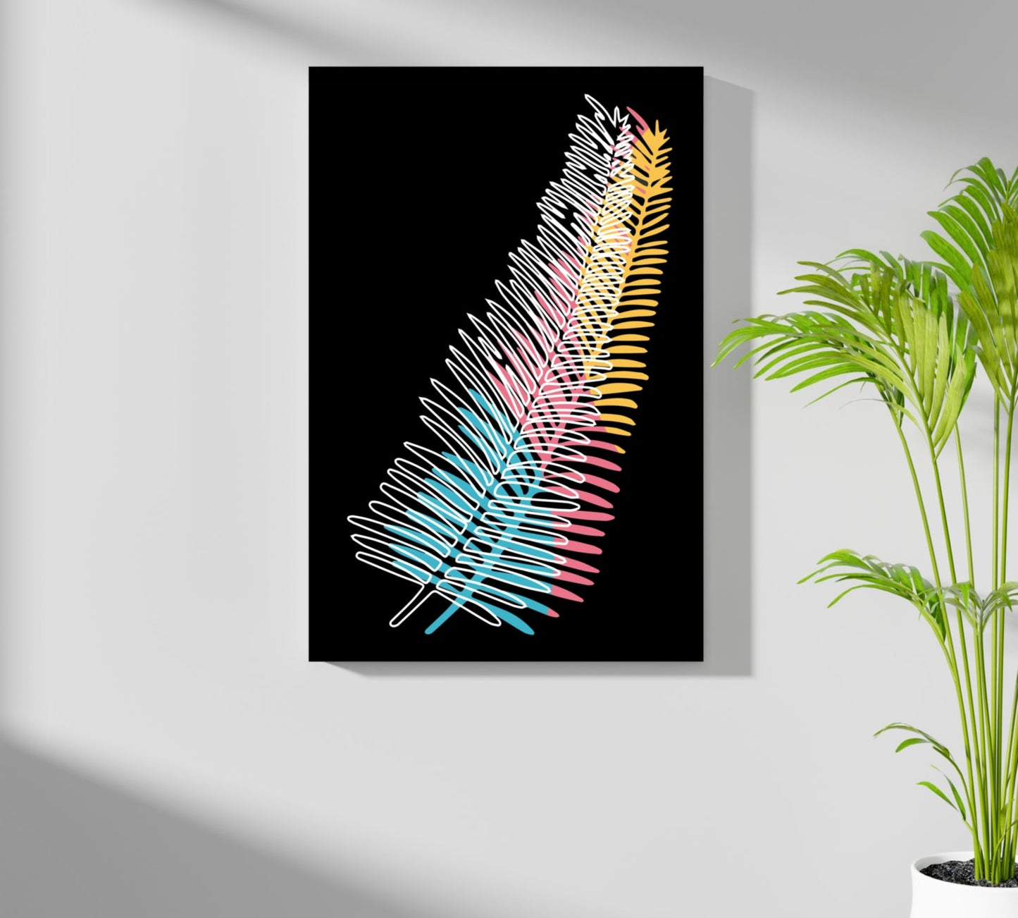 Line Art V14 Metal Wall Art