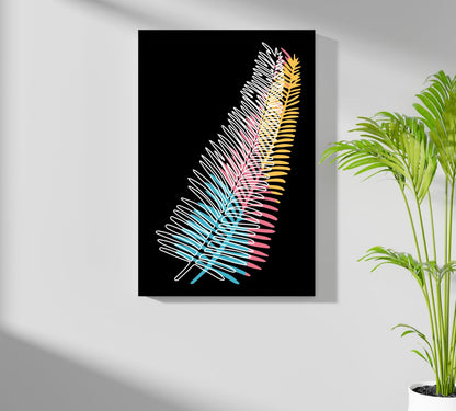 Line Art V14 Metal Wall Art