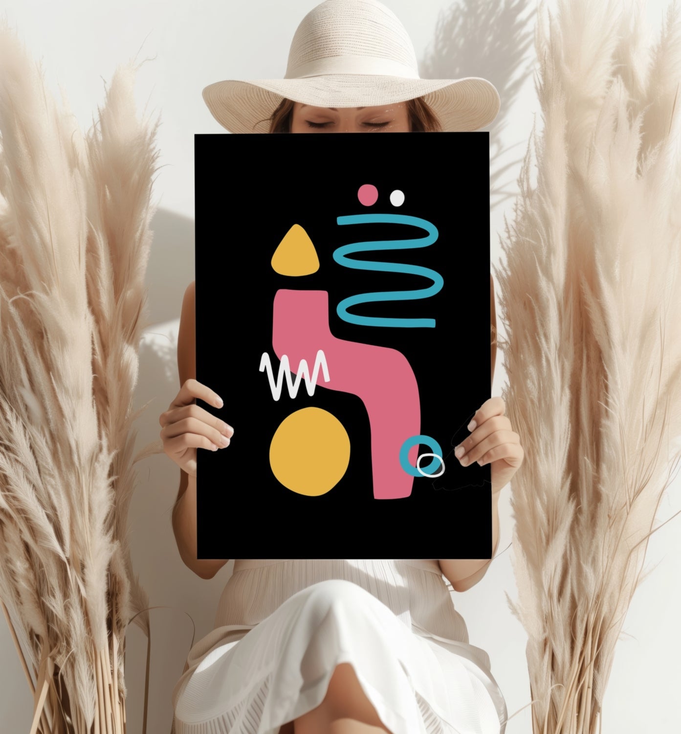 Line Art V15 Metal Wall Art