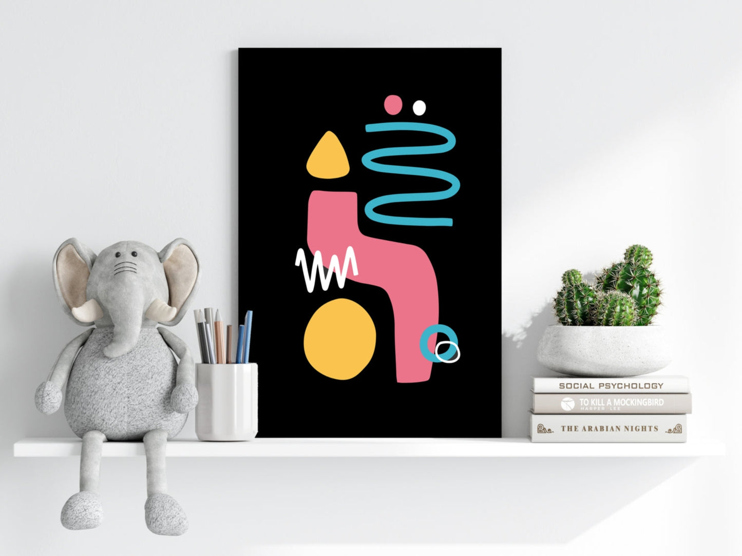 Line Art V15 Metal Wall Art