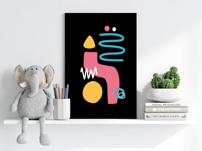 Line Art V15 Metal Wall Art