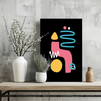 Line Art V15 Metal Wall Art