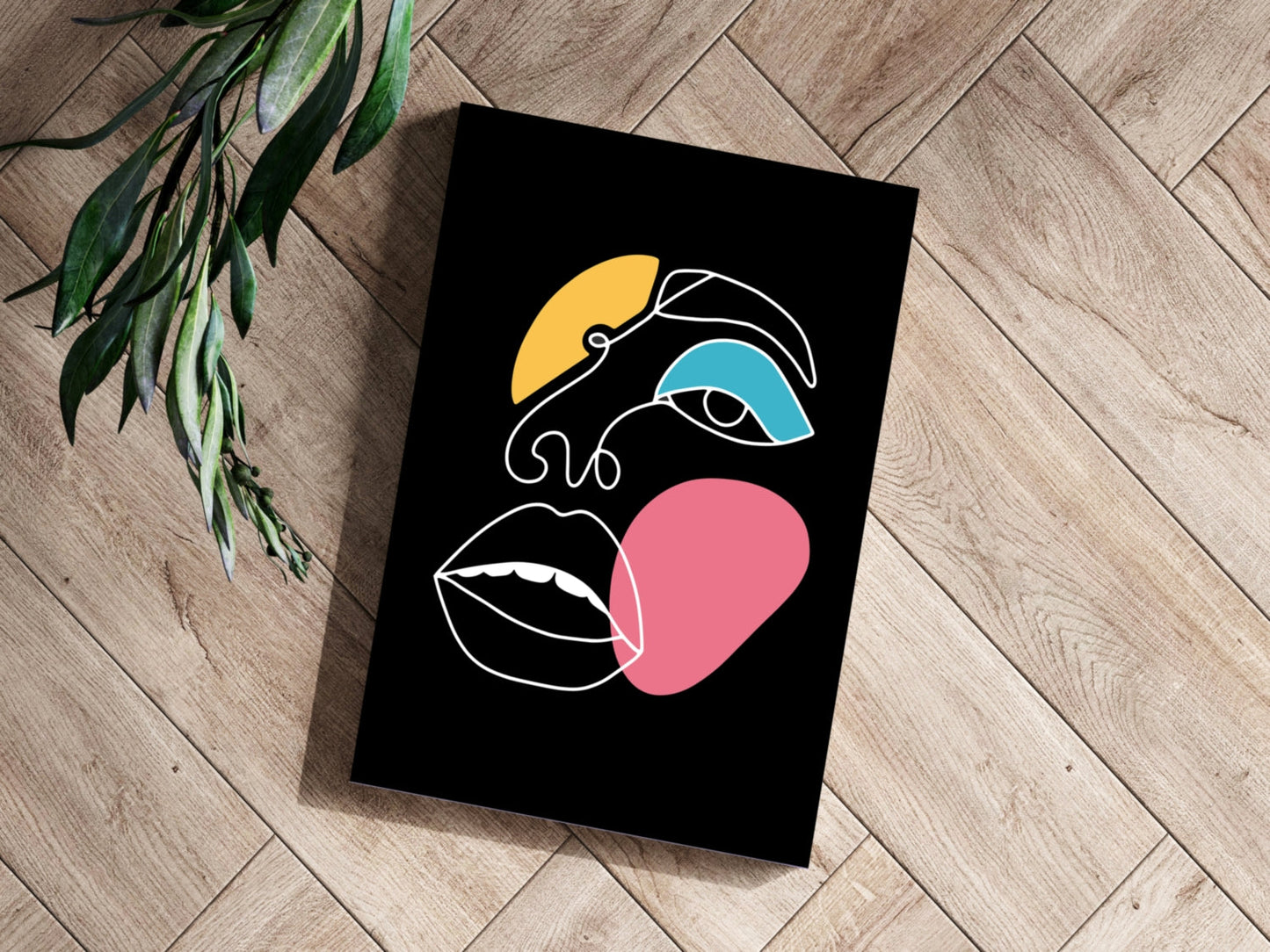 Line Art V16 Metal Wall Art