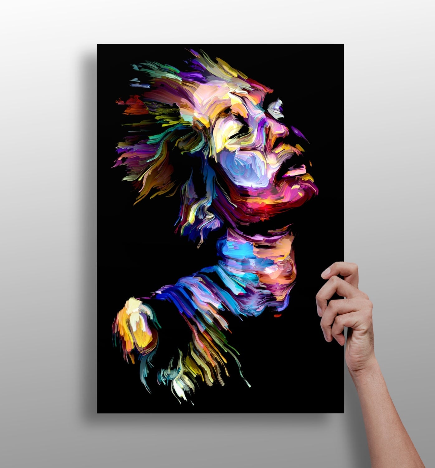 Woman aluminum wall art print