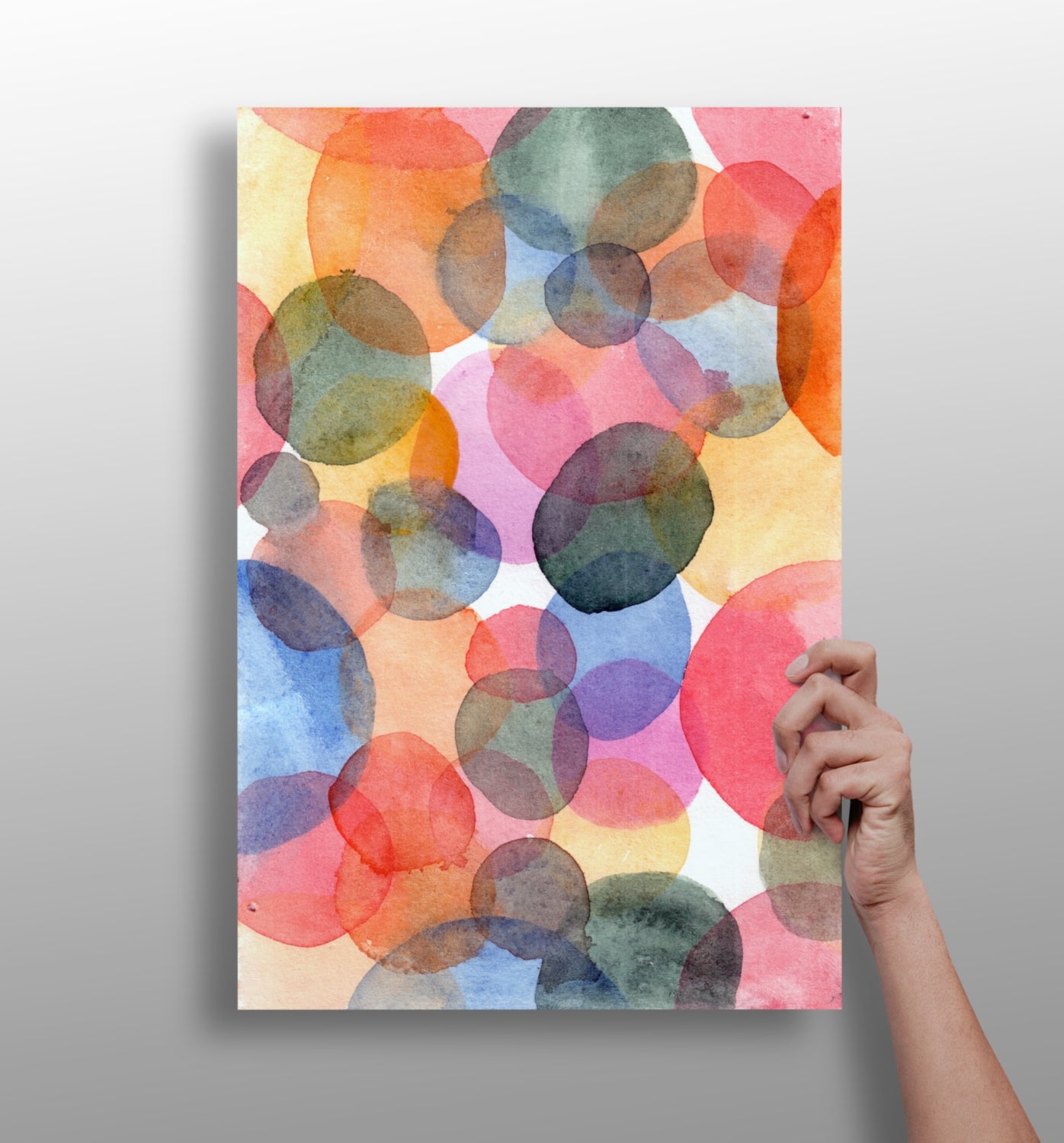 Abstract aluminum print wall art