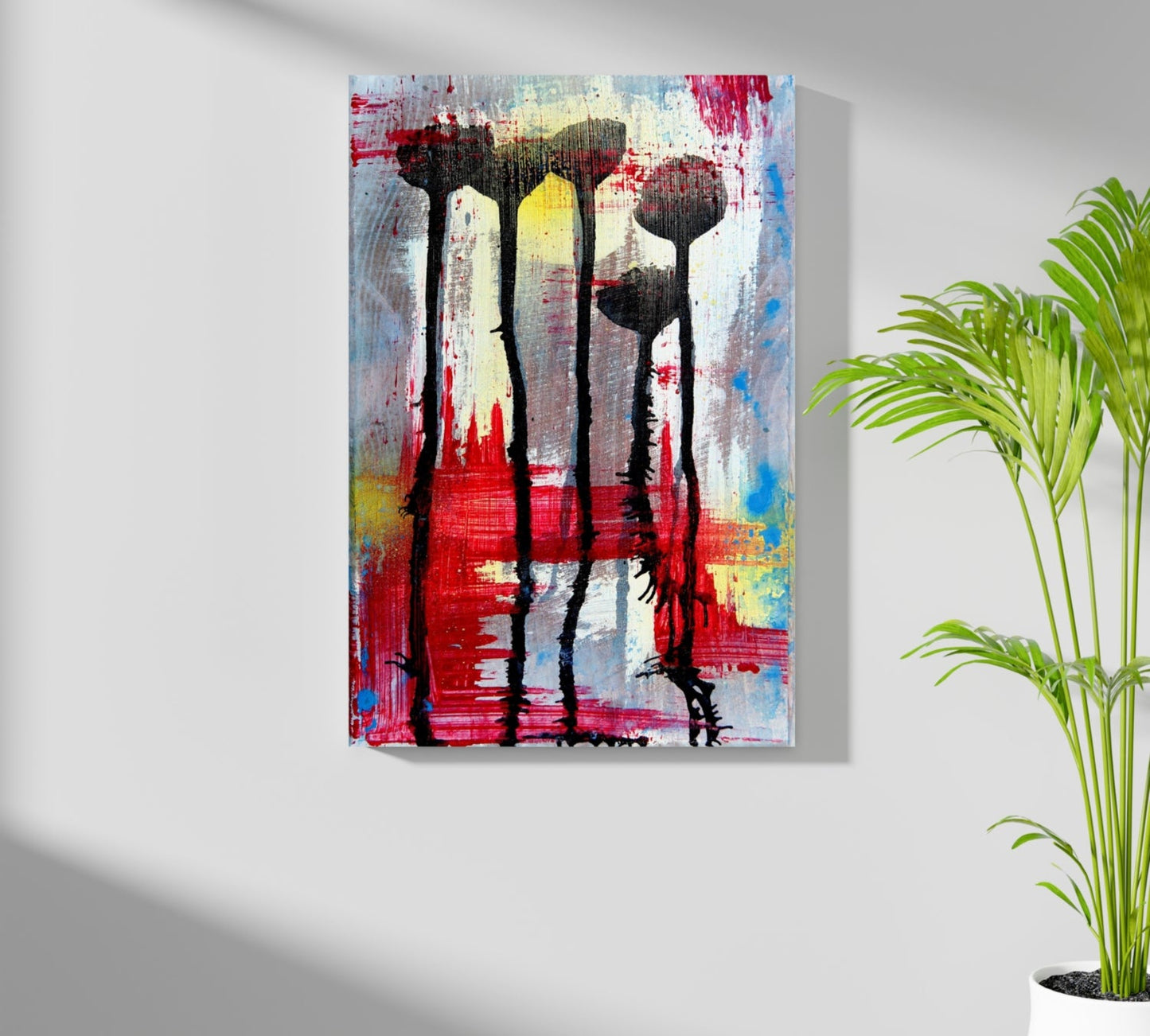 Abstract Flowers Metal Wall Art