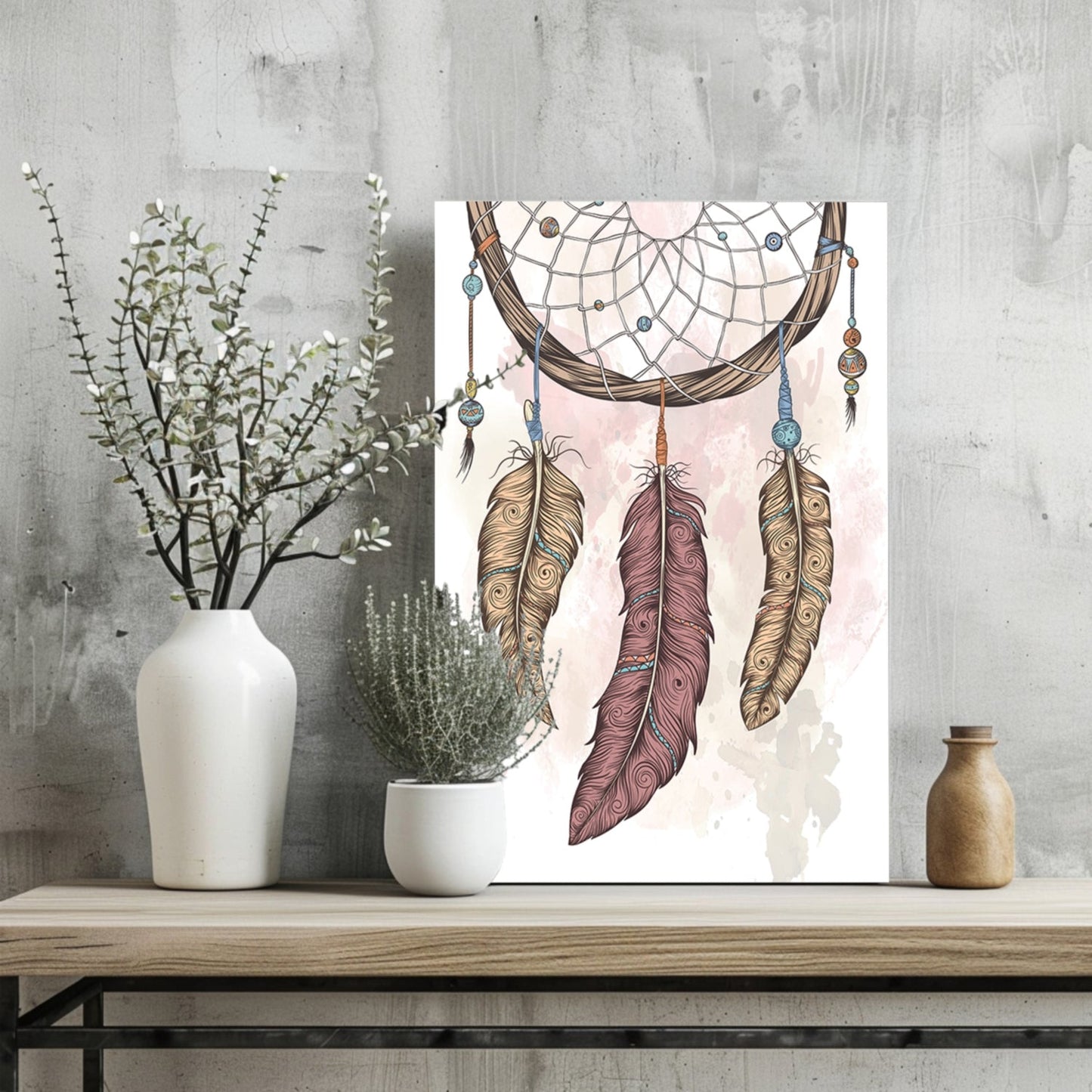 Dreamcatcher Metal Wall Art