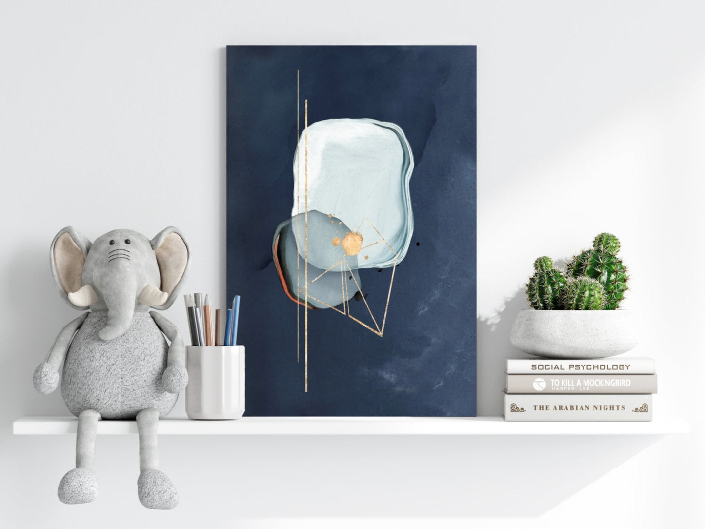 Line Art Shapes No. 1 Metal Wall Art