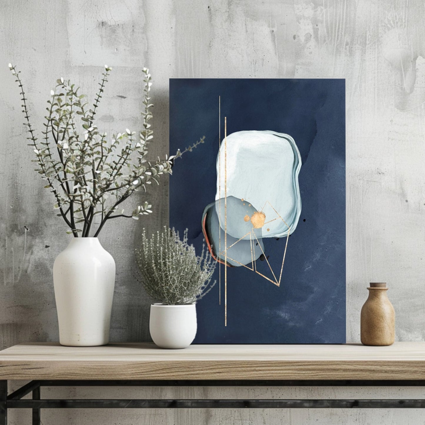 Line Art Shapes No. 1 Metal Wall Art