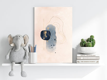 Line Art Shapes II Metal Wall Art