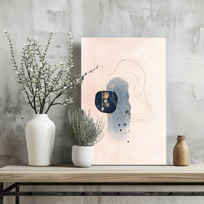 Line Art Shapes II Metal Wall Art